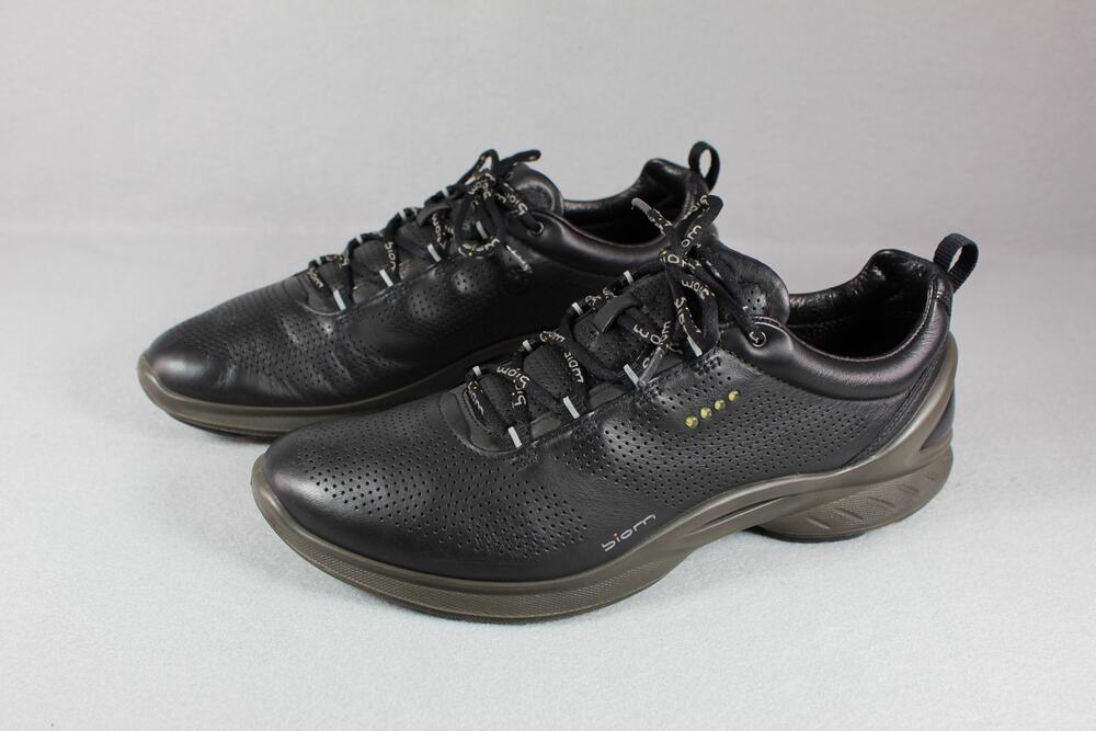 ECCO Sport Biom Fjuel Train Leather Sneakers Women's 9 Black Running Walking
